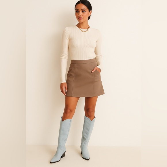 Shoes - Statement Denim Western Boots – Light Blue Wash